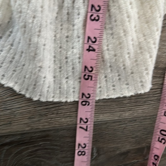 Anthropolgie top ivory baby doll size X Small wide neck Maeve brand - Picture 11 of 12